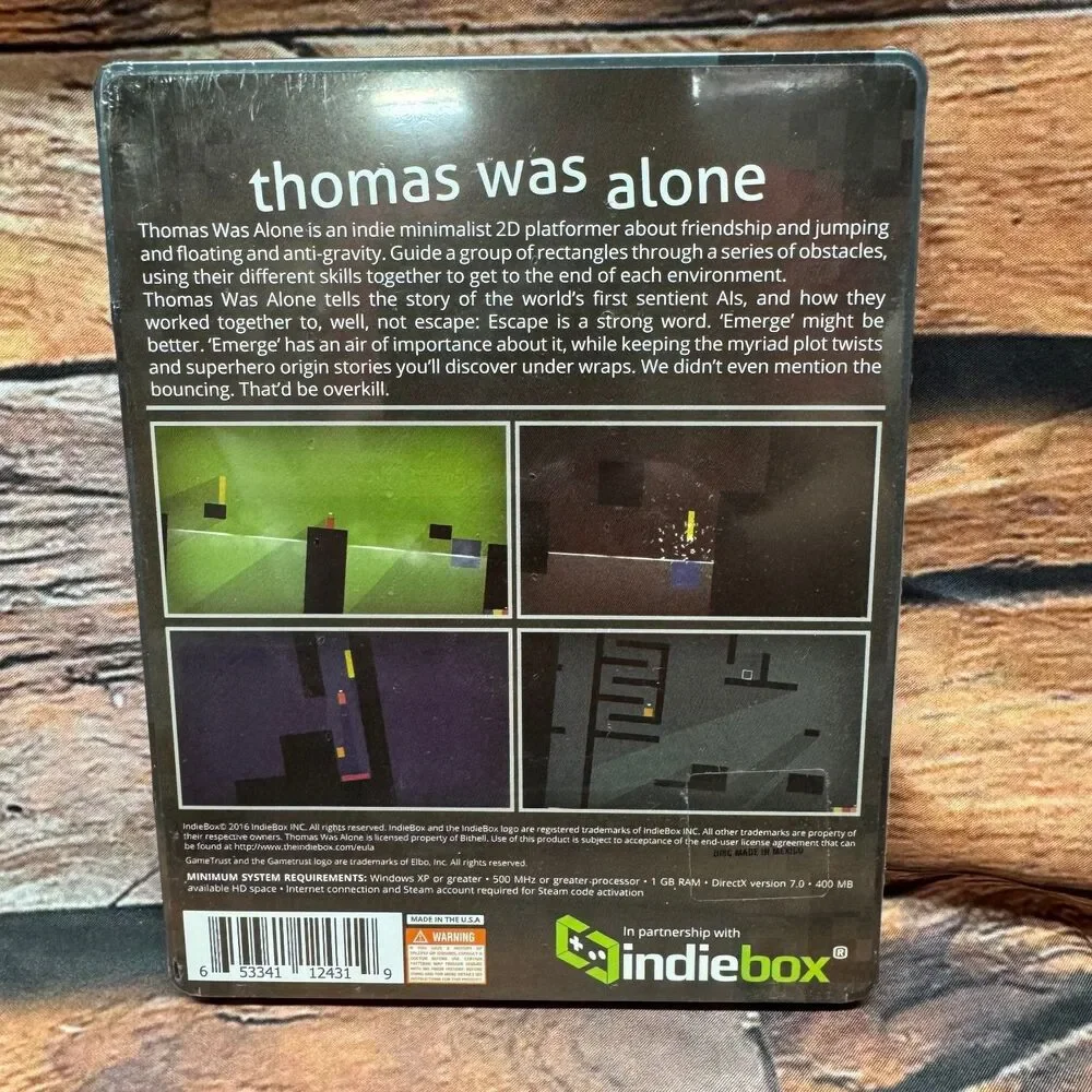 Thomas Was Alone Collector's Edition PC Video Game IndieBox GameTrust